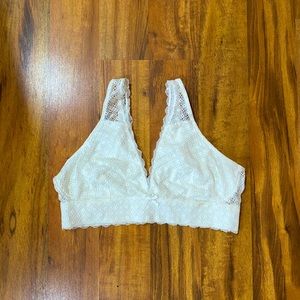 Ambrielle White Lace Bralette Pullover XL #27